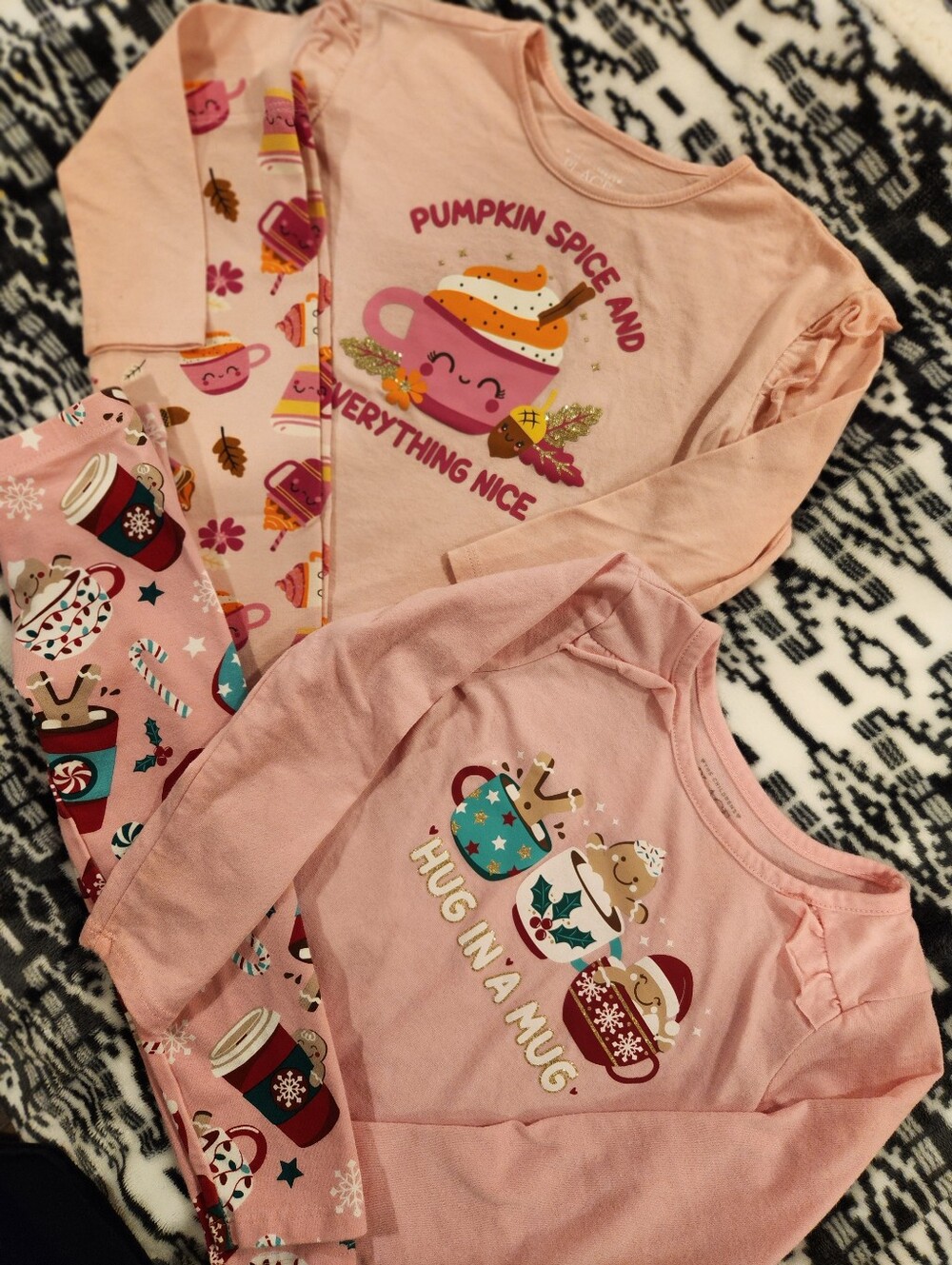 Girls' Pink Pumpkin Spice and Hug in a Mug Holiday Set, Size 2T